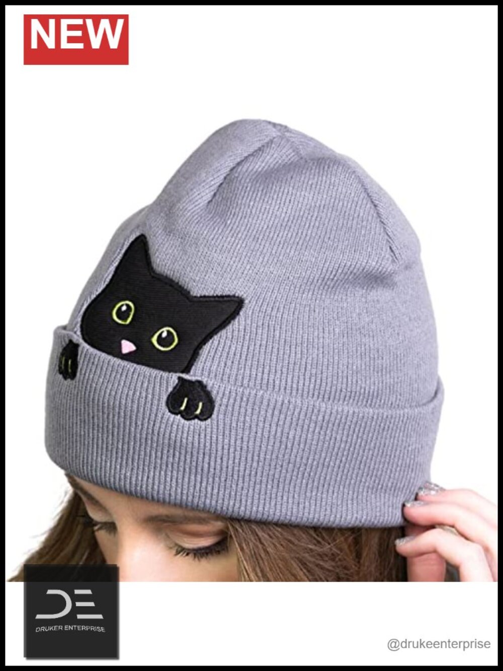 Cat Ear Beanie - Cute Winter Hat for Cat Lovers